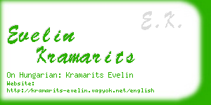 evelin kramarits business card